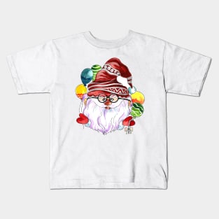 Santa Claus Face balloon Kids T-Shirt